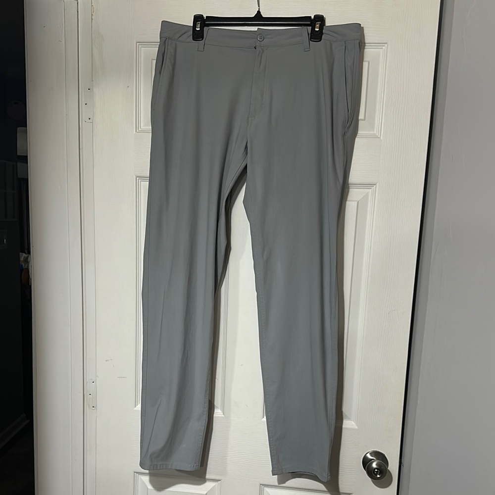 FootJoy Gray Chinos with Relaxed Fit and Elastic Waistband
